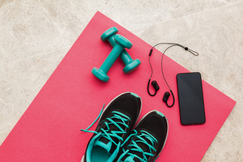 Stock photo of some objects related to exercise